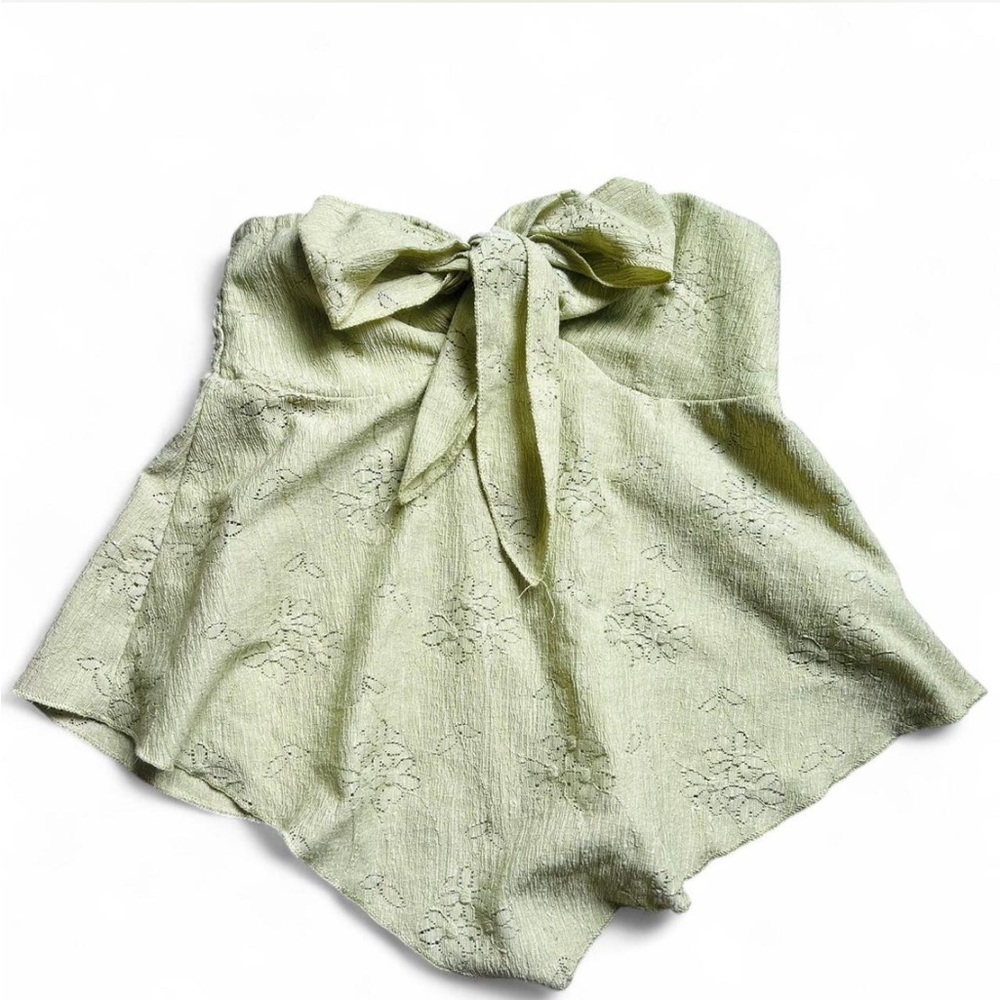 Edikted Light Green Bow Top